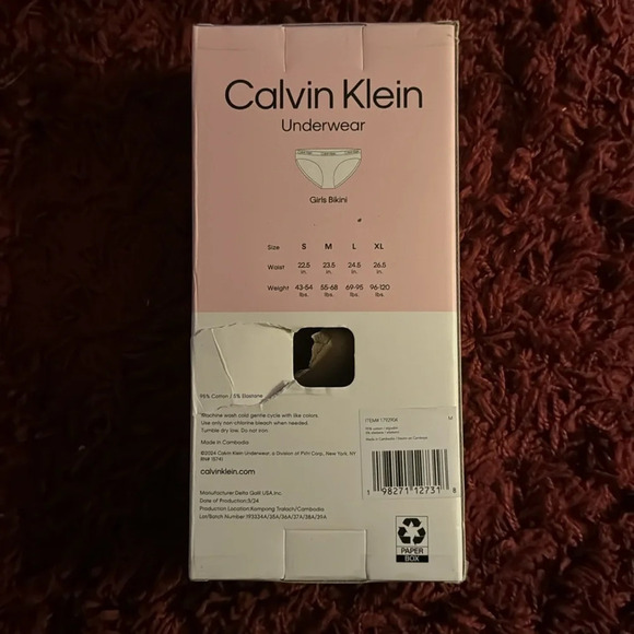 Calvin Klein Girls’ Bikini Underwear, 7-pack Medium - Picture 4 of 4
